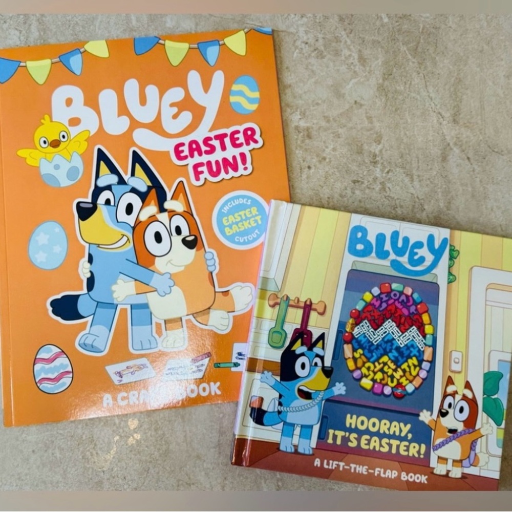 Bluey Easter Bundle-Bluey & Bingo Duo Stuffed Animals, Mum Figured, & Books - Picture 9 of 12